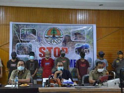 BBKSDA Riau Temukan Illegal Logging di Kampar, 6 Pondok Pelaku Dibakar