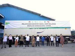 Menteri Koperasi dan UKM Lepas Ekspor 27 Ton Ikan ke China