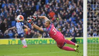 Kiper Crystal Palace, Vicente Guaita ada di nomor delapan. Pemain asal Spanyol ini bikin 88 saves (Getty Images)