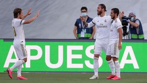 Aksi Madrid di Markas Sementara dalam Laga Perdana Usai Jeda