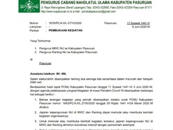 Warga NU Pasuruan Dibolehkan Kembali Menggelar Pengajian dan Tahlilan