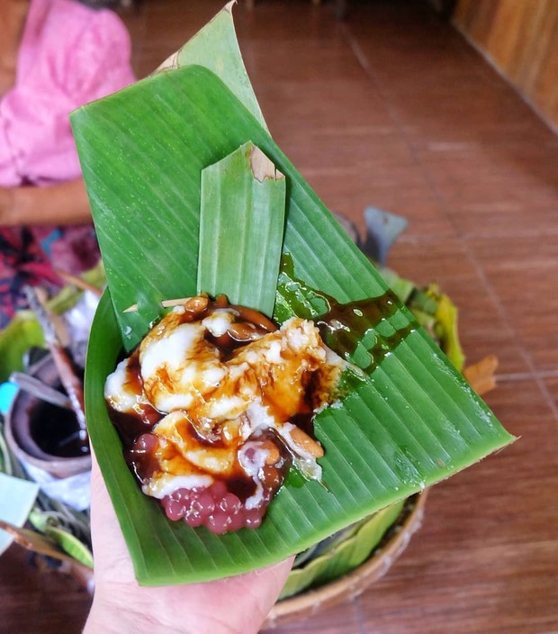 Tajin Sobih/Sumber: Instagram.com/ny.rempong Ilustrasi tajin sobih, makanan khas madura yang memiliki cita rasa manis. Makanan ini biasa disebut dengan bubur madura