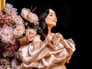 Cantiknya Asmirandah Pose dengan Baby Bump, Hamil Setelah 7 Tahun Menikah