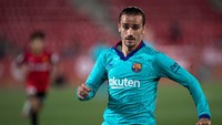 Terakhir ada nama Antoine Griezmann. Meski belum menunjukkan taji, mantan pemain Atletico Madrid ini rasanya masih diberi kepercayaan (AFP)