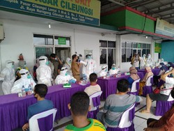 Ada Tes Masif Corona di Pasar Cileungsi Bogor, Begini Suara Para Pedagang