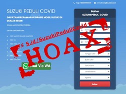 Beredar Info Hoax Suzuki Peduli COVID, Tawarkan Servis Mobil Gratis