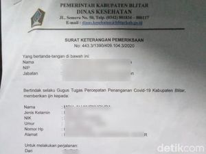 Permohonan Surat Bebas Corona di Blitar Melonjak Sambut New Normal Permohonan Surat Bebas Corona di Blitar Melonjak Sambut New Normal