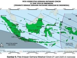 Ini 7 Wilayah di Jatim yang Tak Kebagian Lihat Gerhana Matahari Cincin