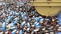 9.600 Botol Miras Ilegal dari Singapura Dimusnahkan