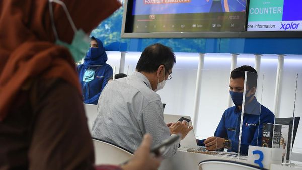 Potret Penerapan Protokol Kesehatan di Gerai XL