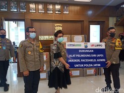 Anggota Polda Jatim Dapat Bantuan 5.000 APD untuk Tugas di Masyarakat