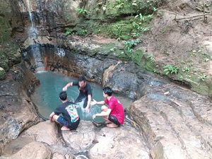 Potret Wisata Air Terjun Baru di Ciamis