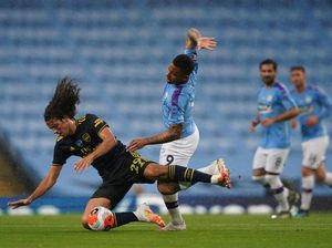 Man City Vs Arsenal di Babak I: Sterling Bawa The Citizens Unggul 1-0