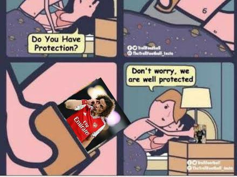meme david luiz arsenal premier league liga inggris