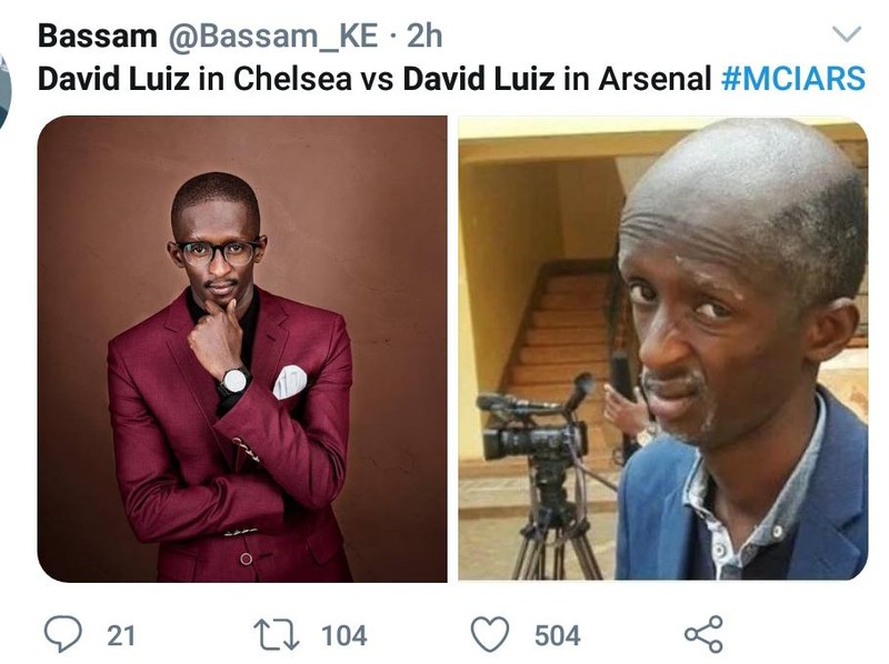 meme david luiz arsenal premier league liga inggris