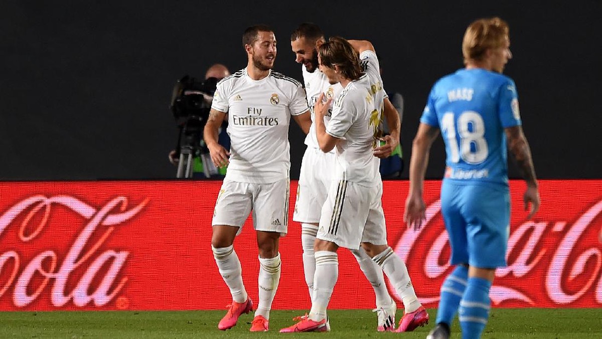 Cara Karim Benzema Bungkam Pengkritik. (Foto: Getty Images/Denis Doyle)