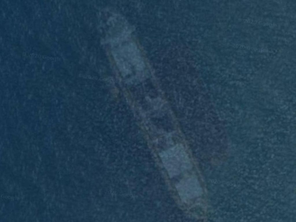 Kapal Karam di Pantai Sukabumi Terekam Google Maps, Milik Nazi? Kapal Karam di Pantai Sukabumi Terekam Google Maps, Milik Nazi?