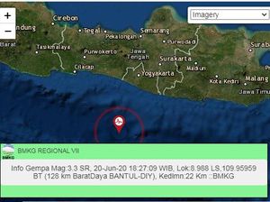 Gempa M 3,4 Terjadi di Bantul