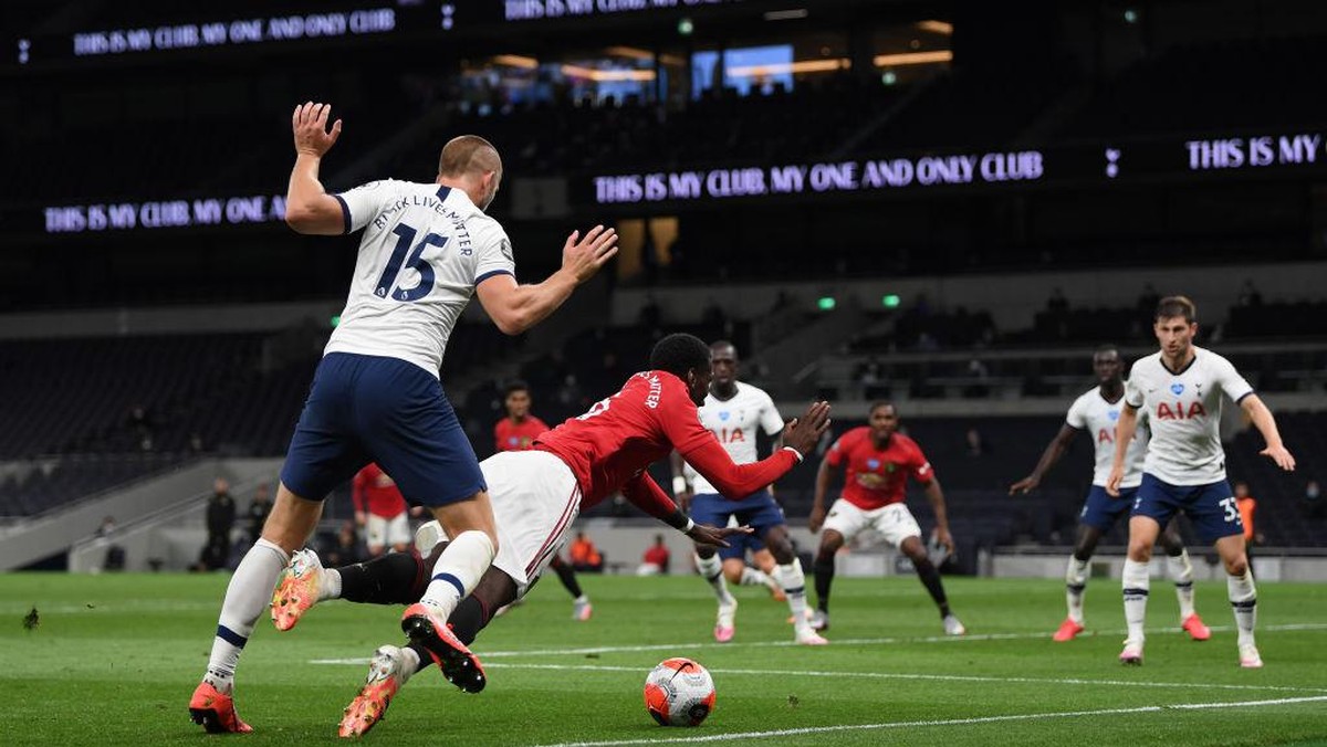 Tottenham Hotspur vs Manchester United berakhir imbang 1-1. (Foto: Getty Images/Shaun Botterill)