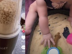 Pakai Sereal untuk Pasir Mainan Anak, Trik Ibu Ini Viral