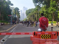 Ada Pembatas, Pesepeda Dilarang Melintas ke Sekitar Ring Road GBK