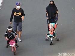 CFD di Jalan Cipete, Orang Dewasa & Anak-anak Berolahraga