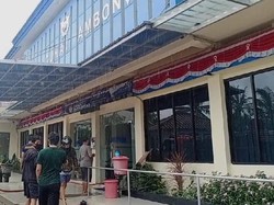 Diduga Korsleting Dispenser, Ruang Pelayanan Kantor Bea Cukai Ambon Terbakar