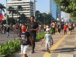 Sudah Dilarang, Anak di Bawah 9 Tahun Masih Ikut CFD di Bundaran HI