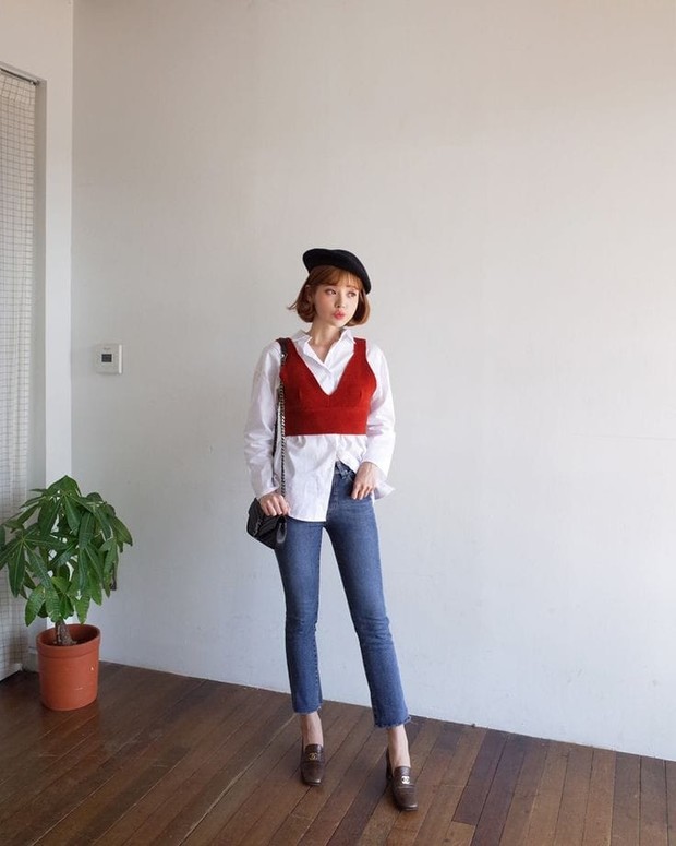 Pinterest.com/koreanstyle kemeja dan outer