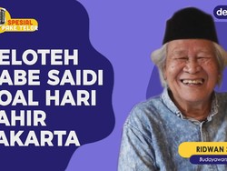 Celoteh Babe Saidi Soal Hari Lahir Jakarta