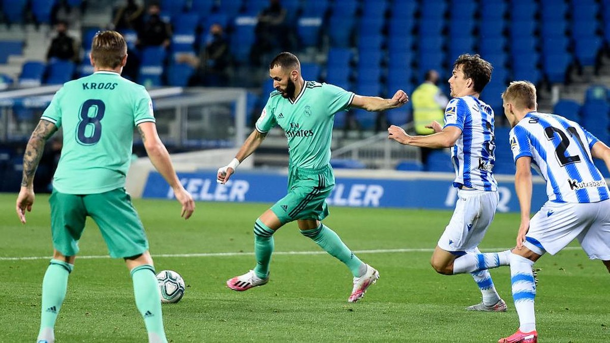 Real Madrid bertemu Real Sociedad di laga awalnya. (Foto: Getty Images/Juan Manuel Serrano Arce)