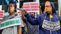 Sidang Kasus Novel Kembali Diwarnai Aksi