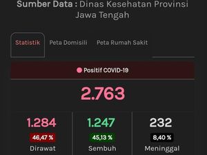 Update Corona di Jateng 22 Juni: 2.763 Positif, 1.077 PDP Meninggal