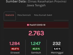 Update Corona di Jateng 22 Juni: 2.763 Positif, 1.077 PDP Meninggal