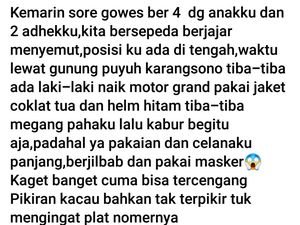 Goweser di Pasuruan Curhat di Medsos Jadi Korban Begal Pantat