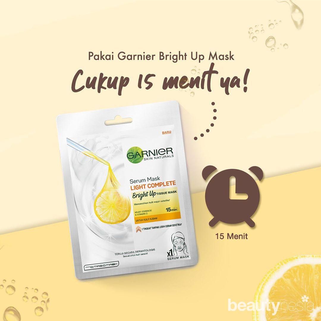 Garnier Bright Up Sheet Mask untuk new normal