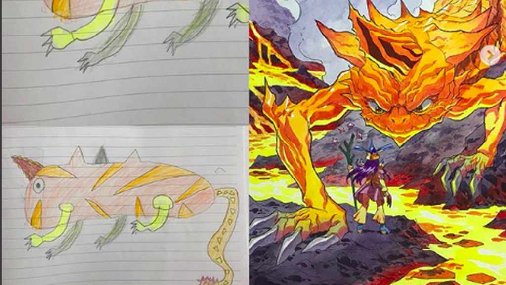 Keren! Ketika Sang Ayah Gambar Ulang Coretan Anaknya Keren! Ketika Sang Ayah Gambar Ulang Coretan Anaknya