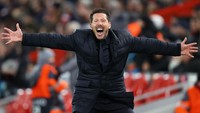 Ketiga adalah Diego Simeone. Pelatih Atletico Madrid ini sukses memenangi beberapa gelar bersama Atletico Madrid (Getty Images/Julian Finney)
