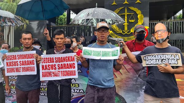 4 Korban Sarang Burung Walet Demo di Kejagung