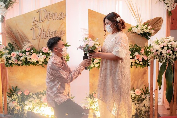 pertunangan sesuai dengan aturan protokol kesehatan