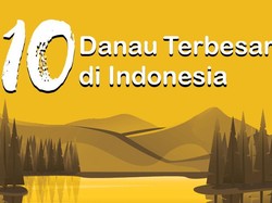 Infografis: 10 Danau Terbesar di Indonesia