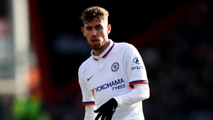 BOURNEMOUTH, ENGLAND - FEBRUARY 29: Jorginho of Chelsea during the Premier League match between AFC Bournemouth and Chelsea FC at Vitality Stadium on February 29, 2020 in Bournemouth, United Kingdom. (Photo by Marc Atkins/Getty Images)