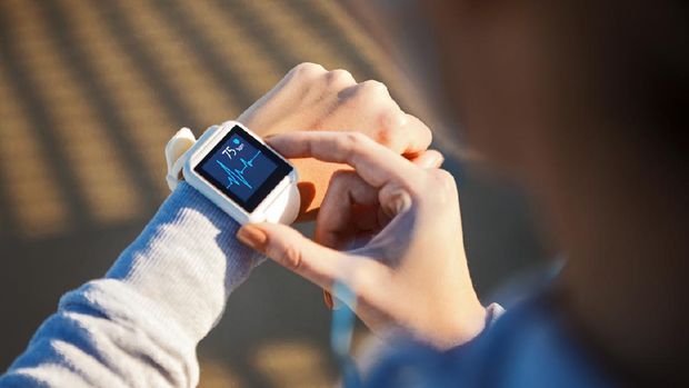 Checking Her Heart Rate