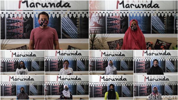 Meraup Cuan dari Masker Batik Marunda yang Mempesona