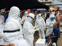 19 Orang Positif Corona di Klaster Pasar Panorama Bengkulu