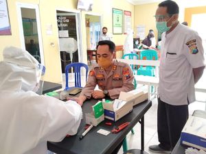139 Polisi dan Driver Online di Ngawi Rapid Test, Hasilnya Nonreaktif