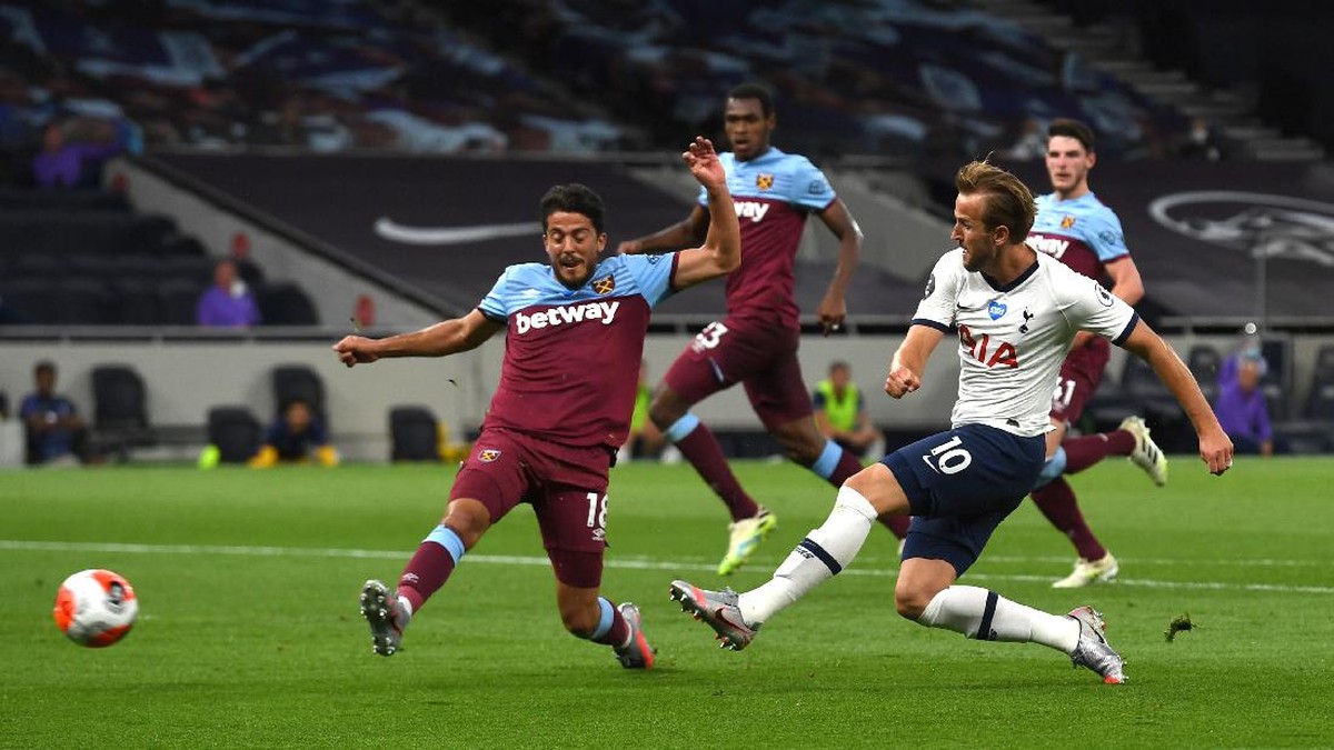 Tottenham Hotspur meraih tiga angka saat menjamu West Ham United. (Foto: 2020 Pool/Pool)