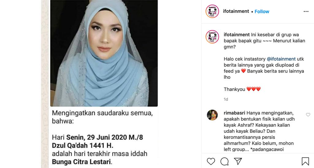 Viral masa iddah BCL