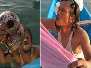 Warga Sukabumi Bikin Parodi Menyelam di Titik Lokasi Kapal Karam