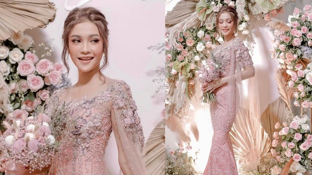 Inspirasi Kebaya Modern Dan Riasan Memukau Laras Syerinita Di Hari Tunangan
